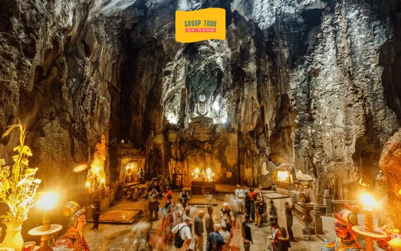 Động Tàng Chơn & Động Huyền Không trong tour Sơn Trà – Ngũ Hành Sơn – Hội An