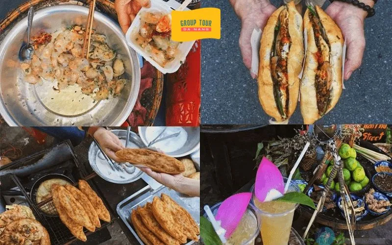 Ẩm thực Phố Cổ trong tour Sơn Trà – Ngũ Hành Sơn – Hội An