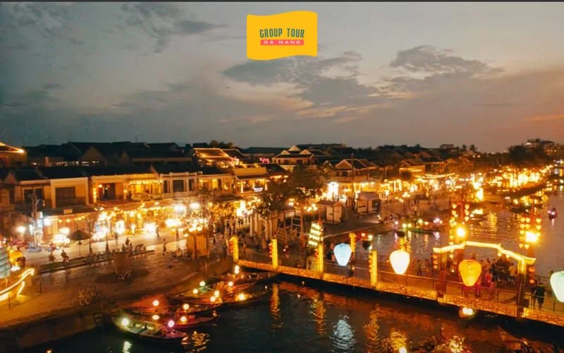 Ngắm nhìn đèn lồng Phố Hội trong tour Rừng Dừa 7 Mẫu – Hội An